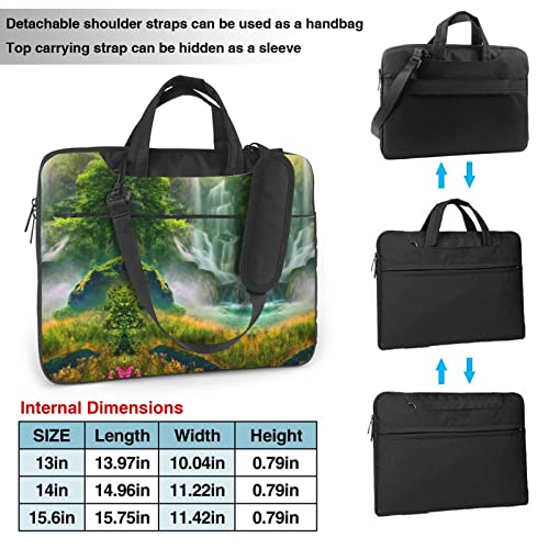 Bolso Tote para Laptop con Estampado Jungle Waterfall miniatura 3