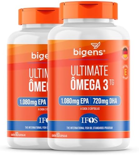 Ultimate Ômega 3 TG, Selo IFOS, 1.080mg EPA + 720mg DHA, 60 caps,...