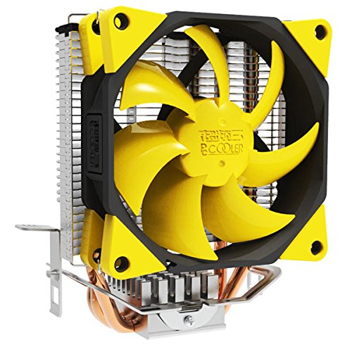 Butterfly Shaped Style Silent Shock-Absorbing CPU Cooler with Detachable PWM Fan for Intel