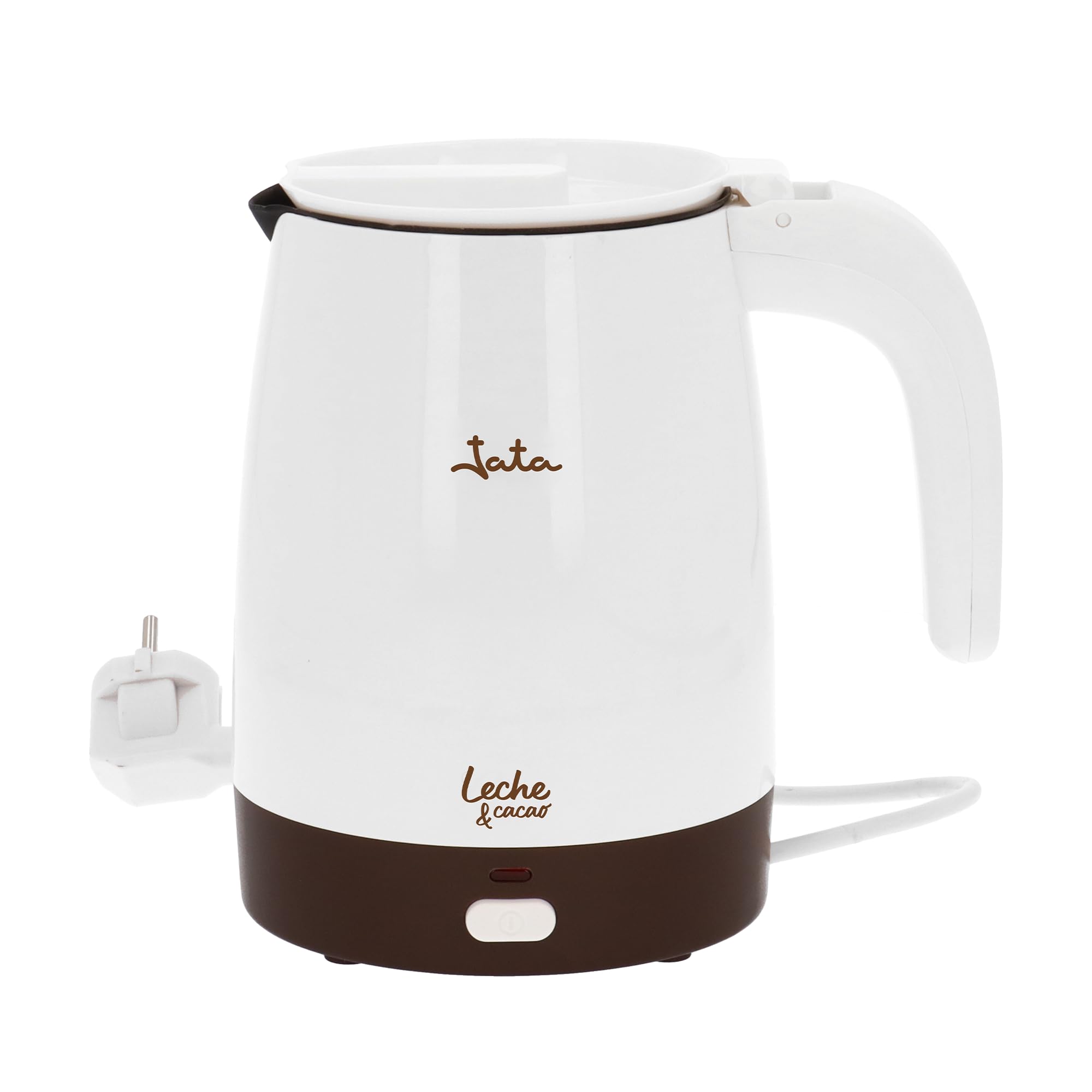 Jata CL819 mleko podgrzewa 400 W do mleka i czekolady, nieprzywierające wnętrze, wolne od PFOA, ukryta odporność, utrzymuje w temperaturze 80°C, łatwe czyszczenie, pojemność 1 litr, biały