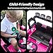 Hikiddo 24V Kids Ride on Car, Kids Electric Vehicles Car Ride on Toy Truck for Toddlers w/Remote Control, 400W Motor - Pink