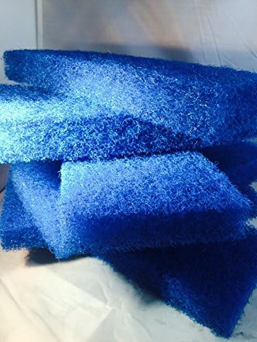 BLUE SCRUB PAD BUY A CASE OF 36 AND SAVE: Pro Scouring Pad Style XL Scrub Pads 10" X 4-5/8" X 1" Use to Clean Tile & Grout, Cleans Glass & Tub Shower doors. Great for Home, Boats, Cars Etc. Texture: Blue Medium Grit Scrub Pad