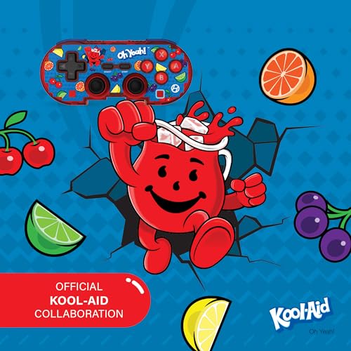 Image of Hyperkin Limited Edition Official Kool-Aid Pixel Art Bluetooth Controller - Officially Licensed - For Nintendo Switch, PC, Mac, Android, iOS (Oh Yeah)