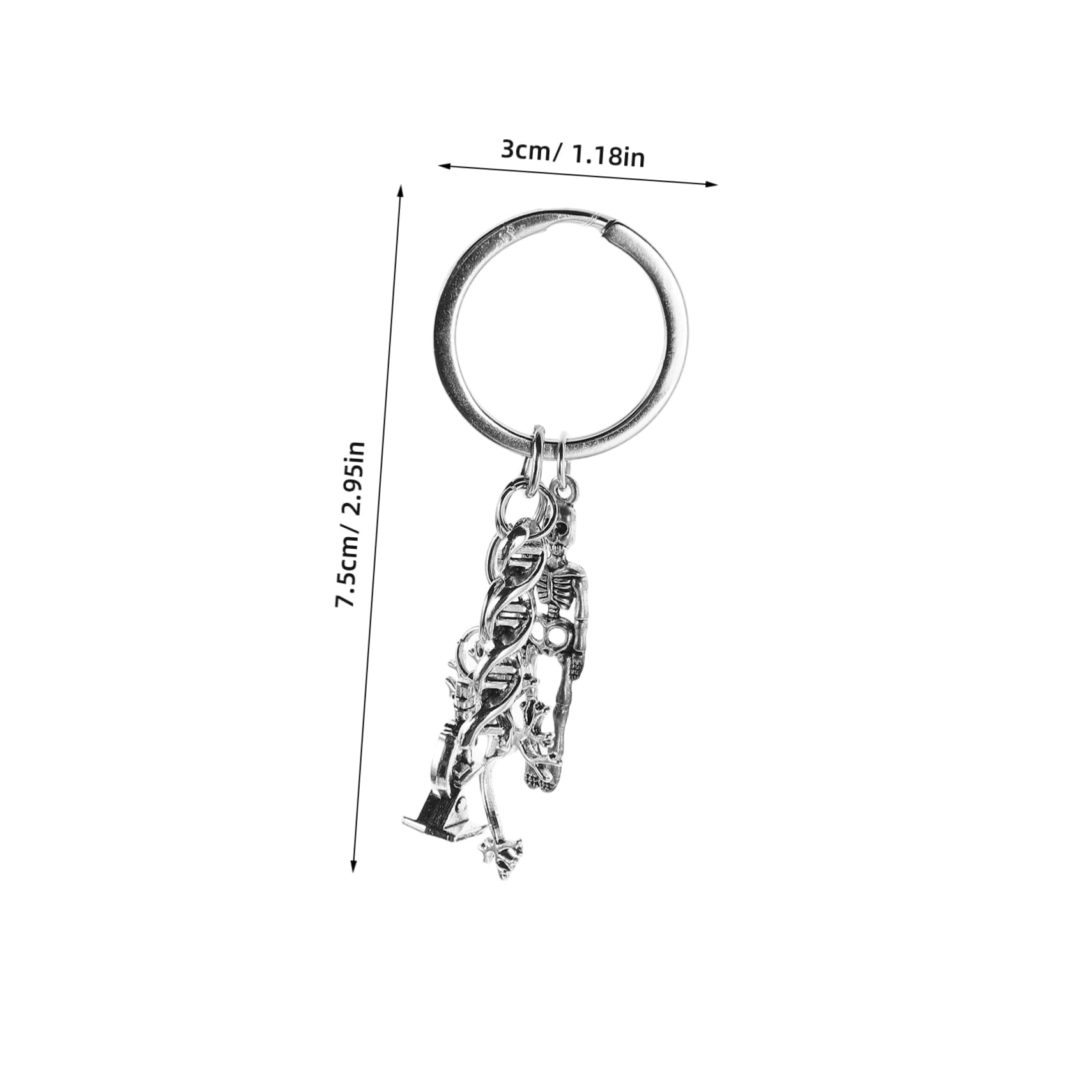 BESTYASH Funny Keychain for Students Biology Cell Skeleton Unique Graduation Present for Educators