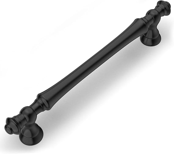 Amerdeco 10 Pack Matte Black Pulls 5 Inch(128mm) Hole Center