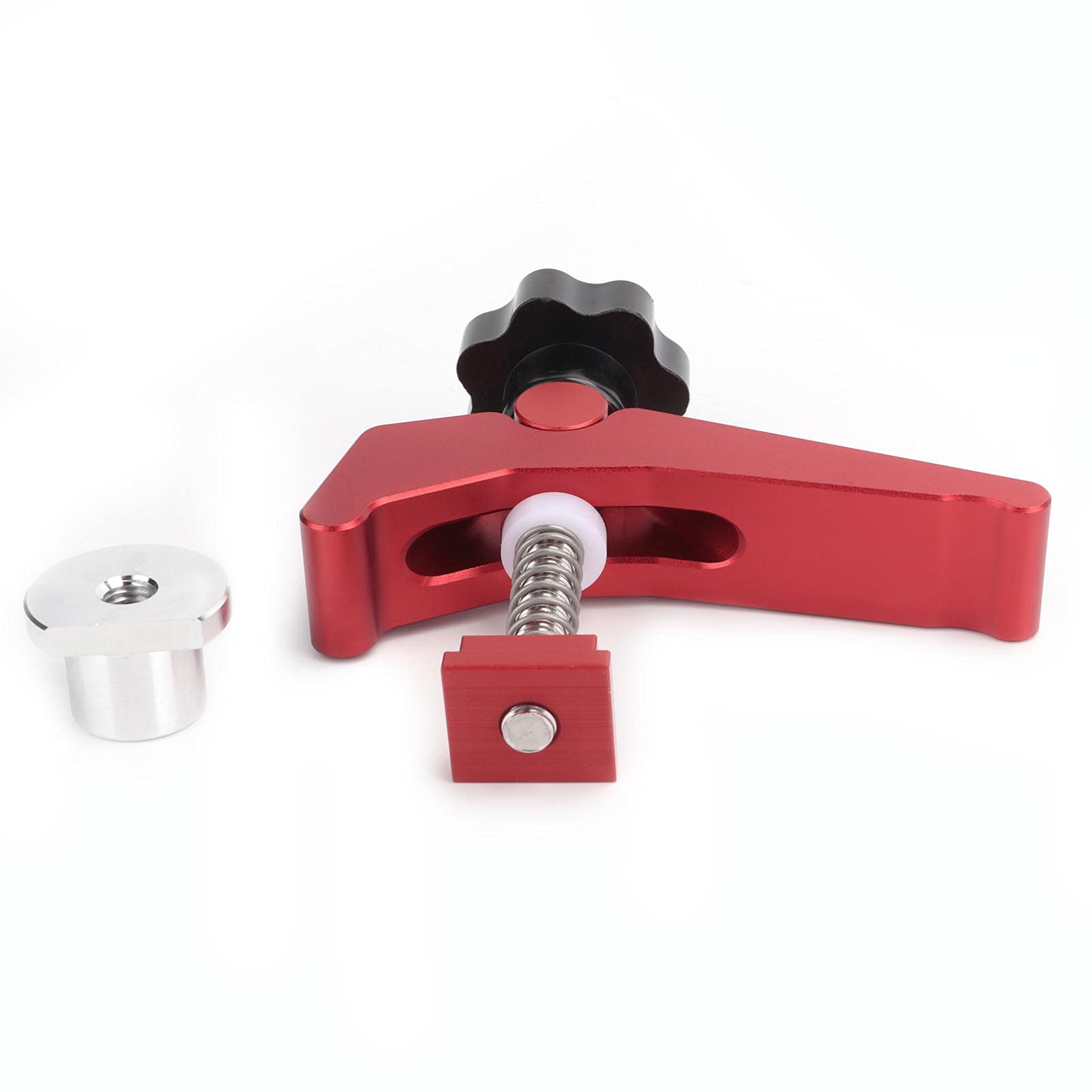 Morsetto per Binario a Forma di T Set di Morsetti di Fissaggio Lega di Alluminio Lavorazione del Legno Accessorio per Clip per Binari a T con Scanalatura a T 4,7x4,3 Pollici