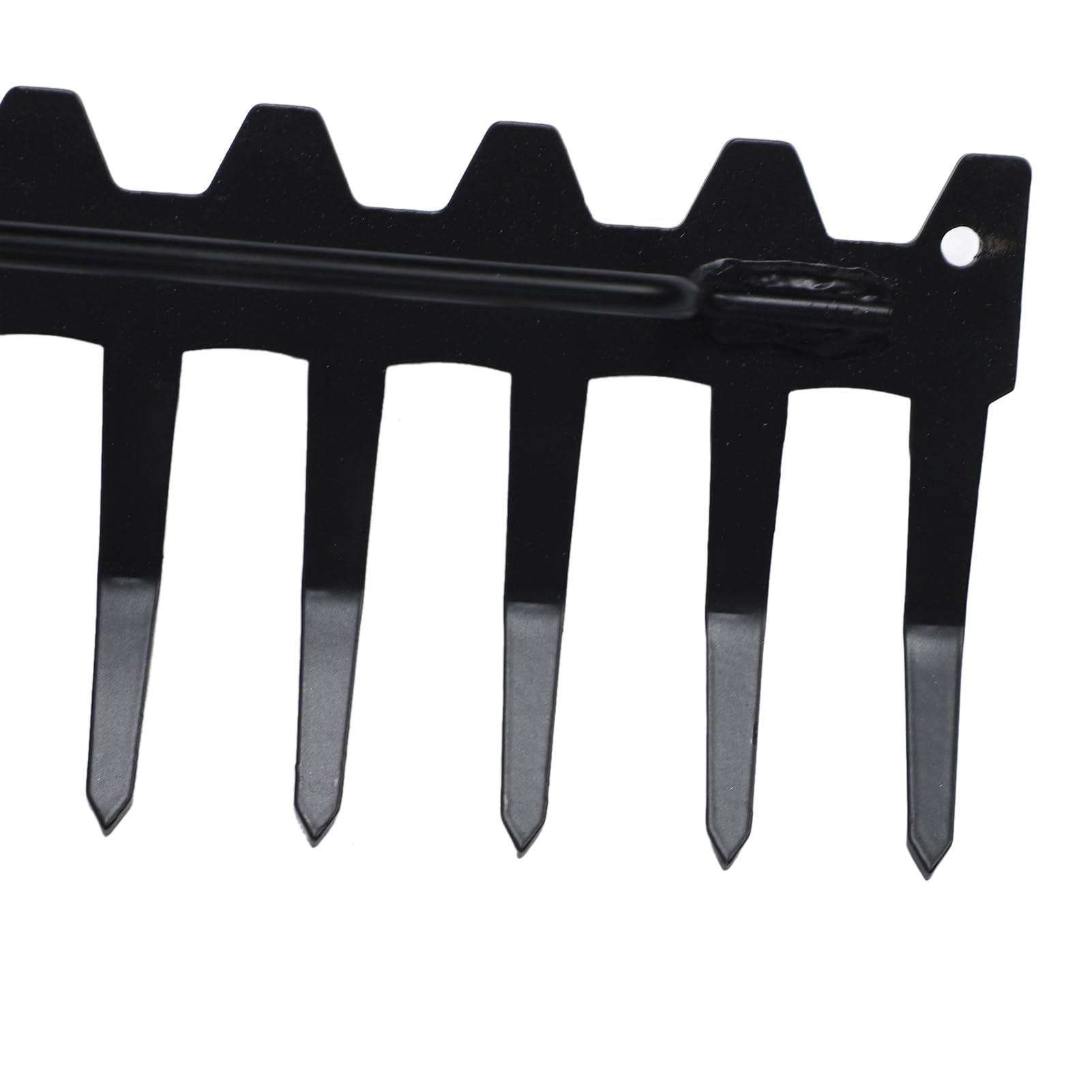 Ejoyous Rastrillo de Jardín, Rastrillo con Cabeza de Metal de Hierro y Acero Inoxidable con 17 Púas, Desmontable Ajustable, 17 Pulgadas de Ancho para Aflojar el Suelo, Recolección de Hojas, Uso en