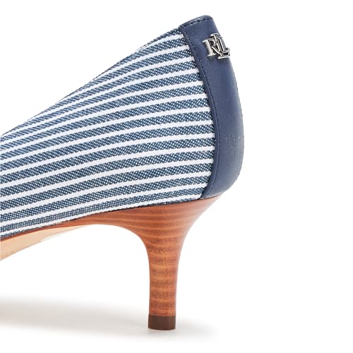 Lauren Ralph Lauren Women's Adrienne Striped Canvas Pump4
