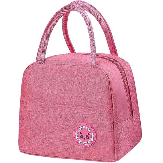 Image of Lunch Bag for Office Women Tiffin Box Bag Lunch Bag Thermal Insulated Waterproof and Reusable Lunch Bag for Men Women Office, School and Travel (Purple, Solid)