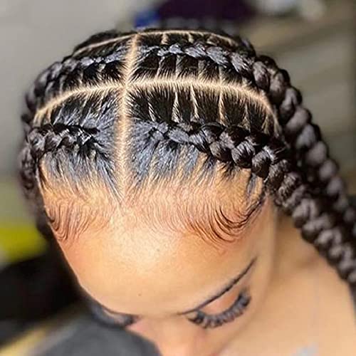 Real Full Lace Human Hair Wigs Straight HD Transparent Lace Handmade Whole Lace Wig Pre Plucked With Baby Hair Invisible Knots 10A Brazilian Virgin Human Hair 180 Density 14 Inch Natural Black