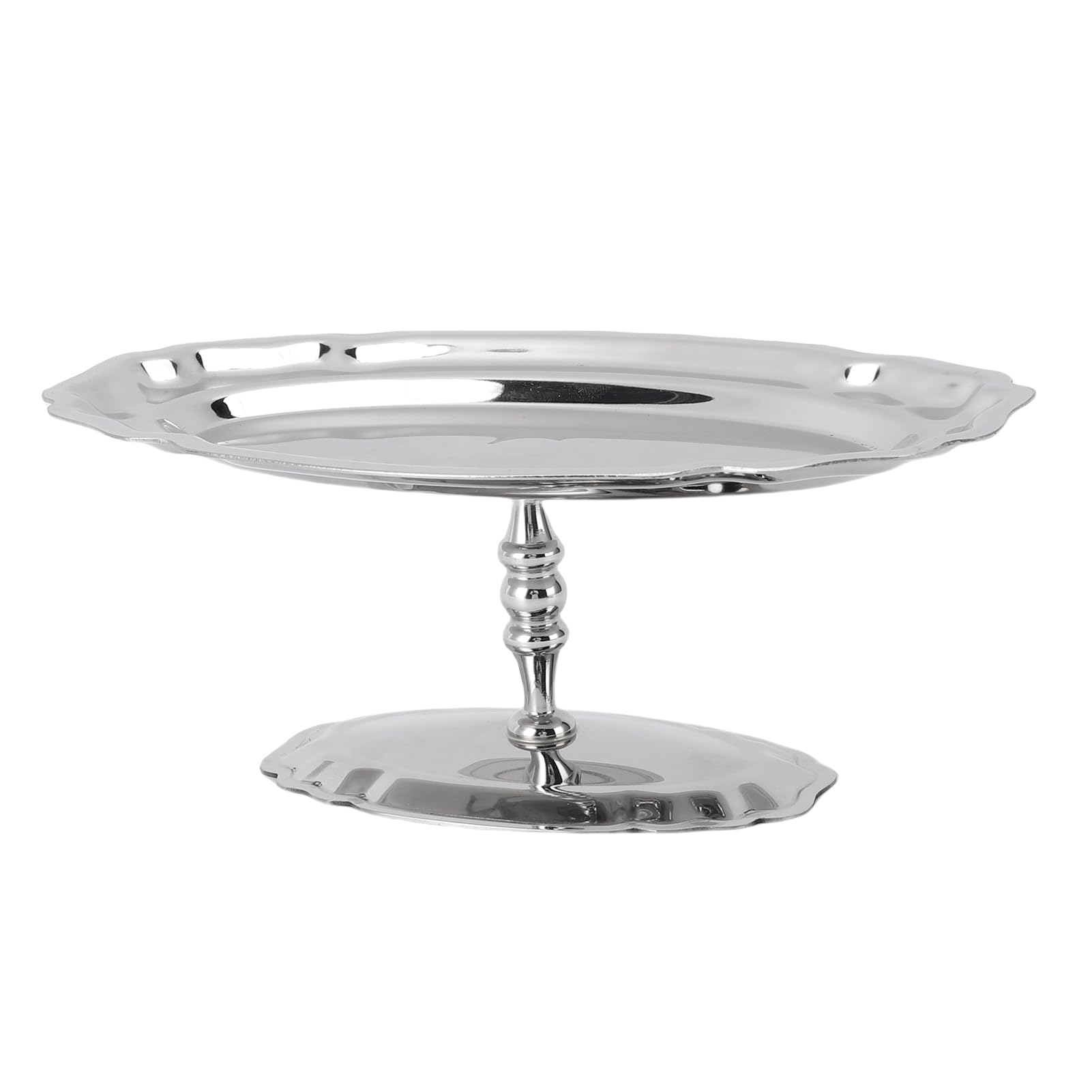 Jeffergarden Bandeja para Servir con Patas de Acero Inoxidable Plato Decorativo Ovalado de 14 Pulgadas para Catering de Bodas y Uso Doméstico Versátil