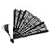 TINKSKY Spanish Victorian Hand Fan Black Lace Folding Fans Bamboo Hand Fans for Wedding Party Favor Fancy Dress