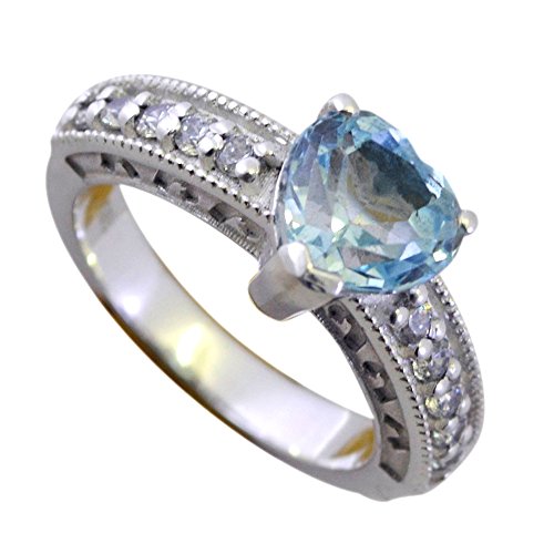 Cœur topaze bleue argent 925 : sublimez votre style quotidien avec un bijou mixte