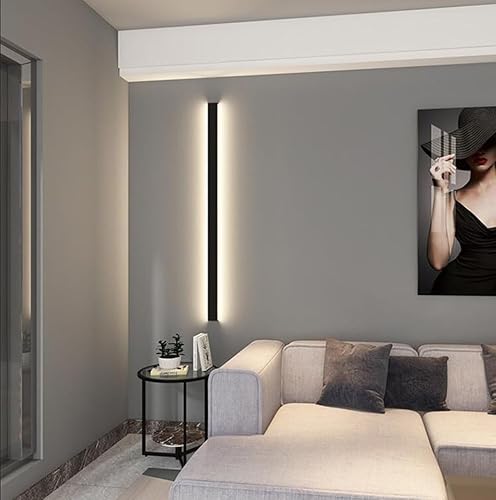 Miniatura 3 de Pasamanos LED para escaleras interiores, pasamanos de pared de pasillo de villa, barra de agarre de pared con sensor de cuerpo simple, pasamanos