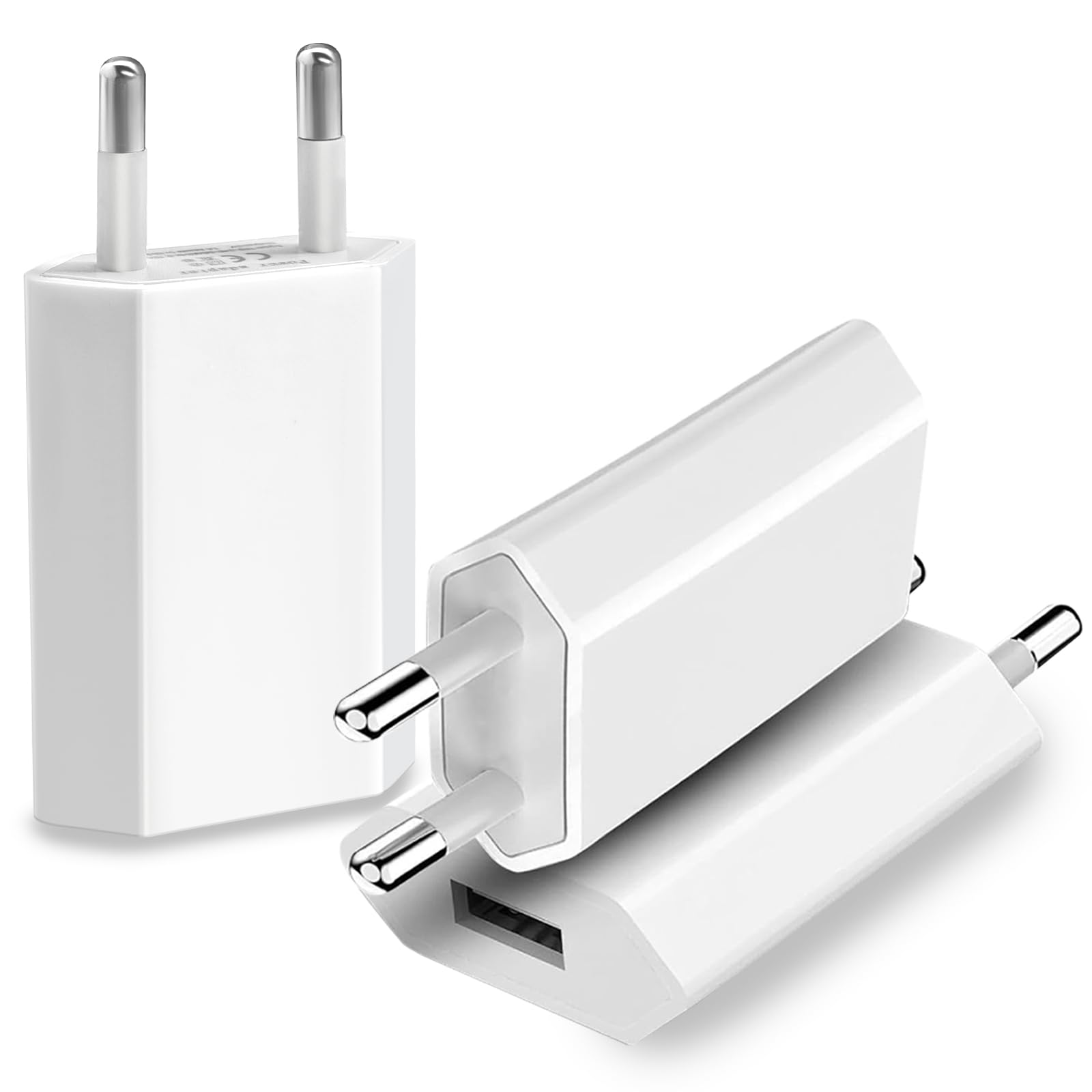 Caricatore USB 5W, 6 Pack 5V/1A Caricatore USB da Muro Caricabatterie