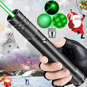 Green Laser Pointer High Power, High Power Laser Pointer Long Range Strong Green Laser Light Pointer USB Rechargeable Lazer Pointer Pen for Presentations Teaching Astronomy Hunting Laser Pointer