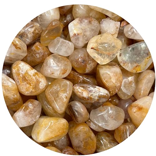 Image of GAF TREASURES 1 /2 LB Golden Healer Quartz Tumbled Stones, Polished Natural Golden Healer Quartz Gemstone, Golden Healer Quartz Healing Crystals (Golden Healer Quartz)