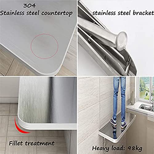 Table murale robuste rabattable pour optimiser votre coin repas - 7