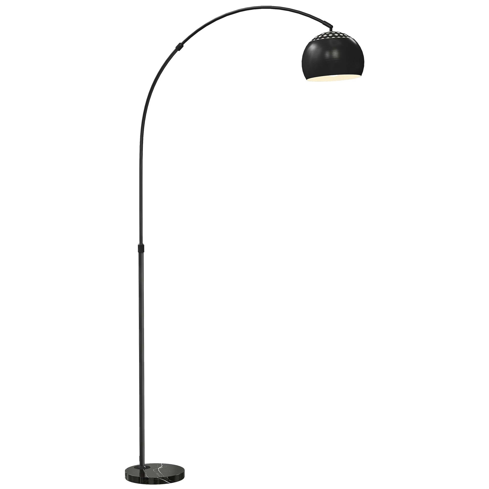 HOMCOM Arc Floor Lamp - Black