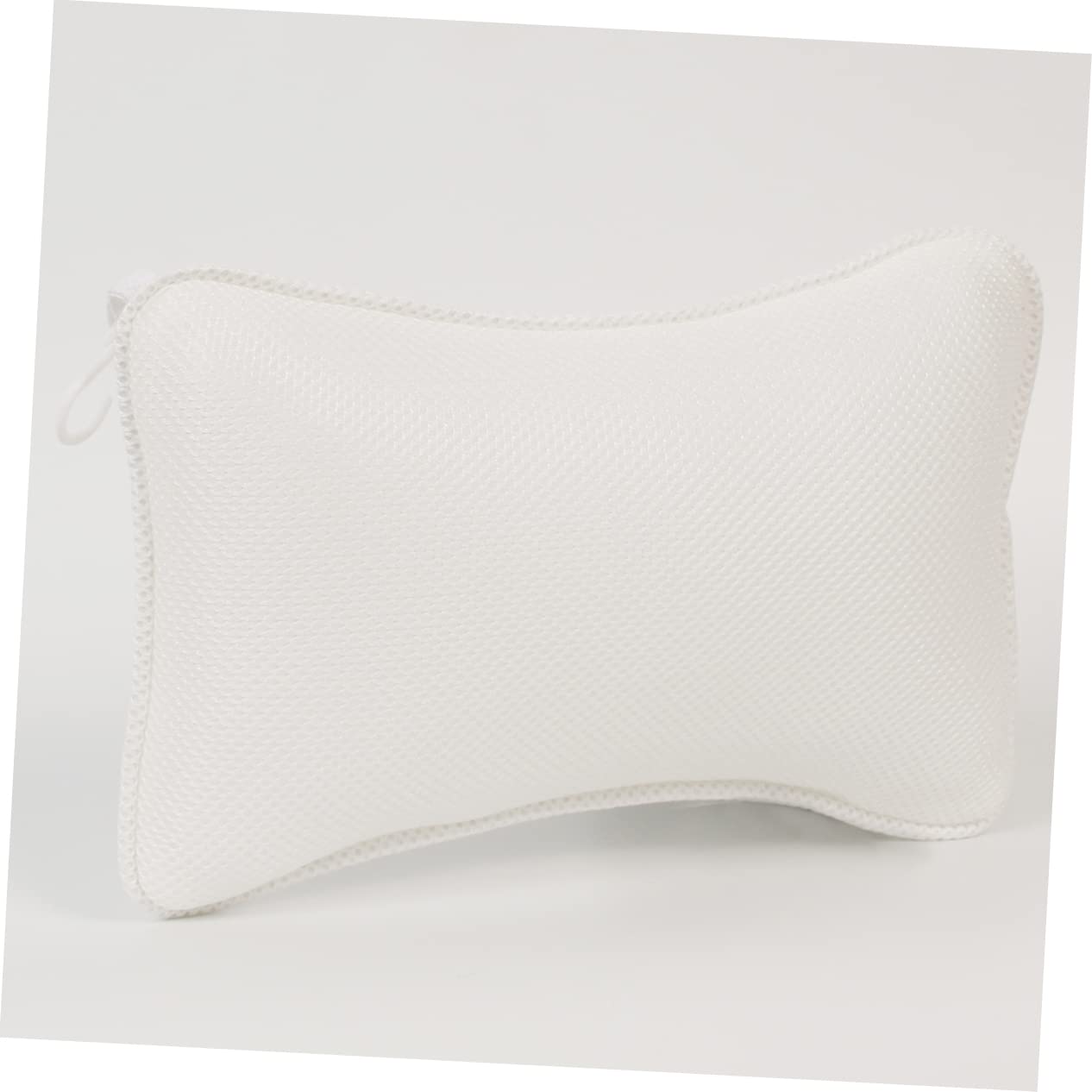 TOBBOMEY Bathtub Pillow Full Bath Cushion for Tub with Suction Cups Neck and Shoulder Support White