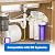 Pressurized Water Storage Tank - Reverse Osmosis Water Tank with Stainless Steel Connections and Ball Valve - Water Filtration System Storage Tank 3.0 Gal & appx. 1.8 gal Usable Capacity (ROT-3-W)