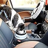 LATRAT Auslaufsicherer Trinknapf für Hunde, Haustier rutschfest Auto Reise Trinknapf,Auslaufsicherer Spritzschutz Fressnapf,Tragbar Reisenapf Blau