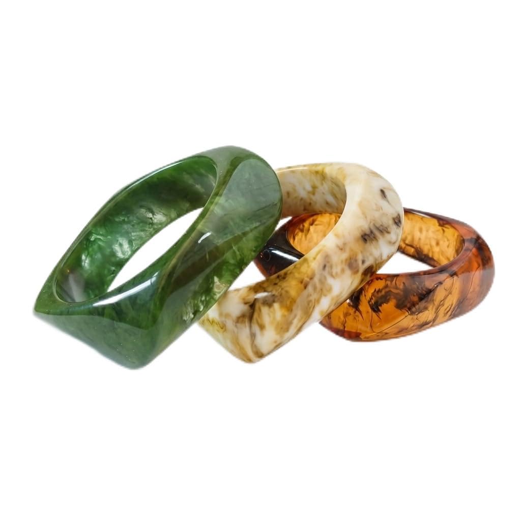 Resin Bangles for Women (set of 3)-image-46