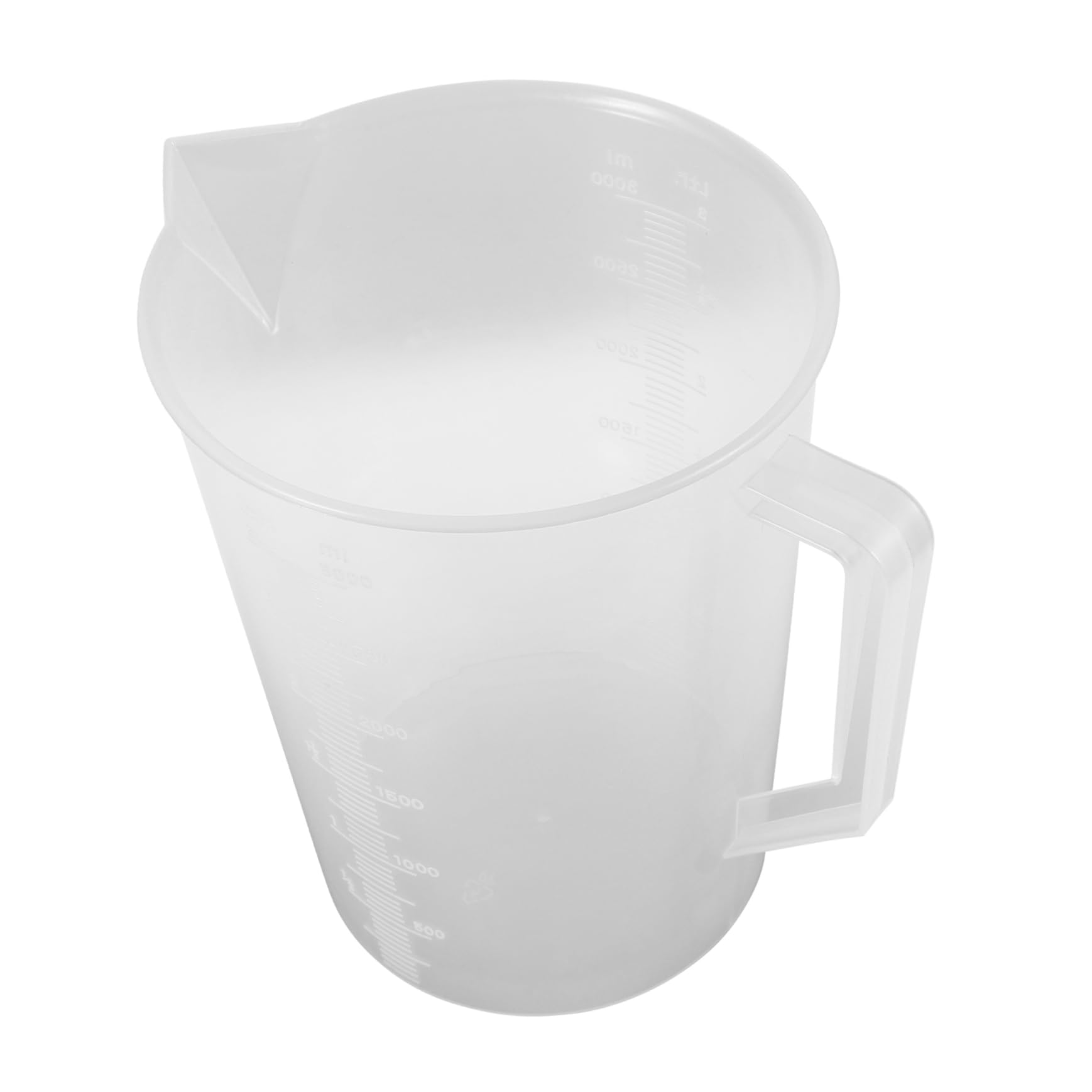 Didiseaon Versatile Medicine Cups 3000ml Mixing Pitcher Wide Mouth for Lab Kitchen