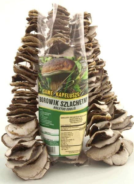 Seweryn Premium Grade 1 Polish Forest Dried Porcini Mushrooms Whole Caps Traditional String 3.52 oz / 100 g Handpicked from Wild Forests, Air-Dried Mushrooms, Ideal for Cooking and Gourmet Recipes