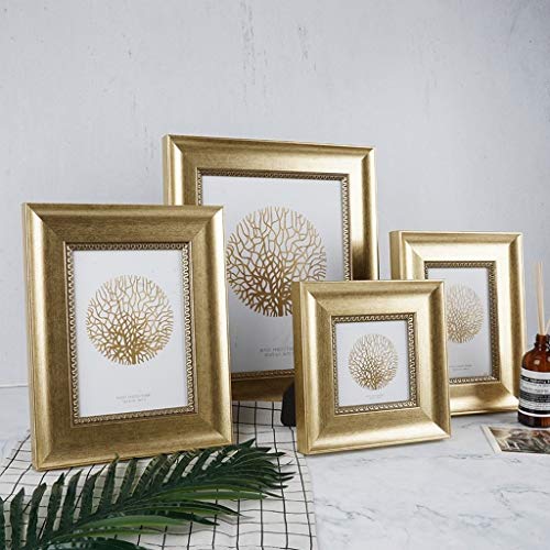 hongbanlemp Fotorahmen Golden Photo Frame Bildzertifikat Frame Desktop Zähler Wanddekoration (7 x 9 Zoll / 7 x 7 Zoll… – Bild 7