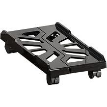 PC Tower Stand with Wheels - Weight-compatible Desktop Computer Holder, Floor Standing PC Riser | Breathable Gaming PC Stand, Easy to Move Caster Wheels for Comfortable PC Environment