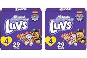 Luvs Size 4 Diapers Big Box: 29 Count Per Pack (Pack of 2)