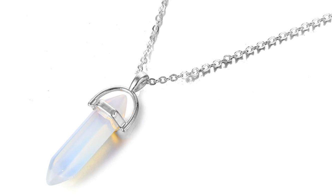 See full amazon price history chart for Maverick Fashion Trend Crystals Necklace Bohemian Hexagon Opal Pendant With Chain/Necklace; Beautiful Silver Finish Pencil Pointed Natural Stone Bullet Jewellery Gift For Girls N Women Maverick Fashion Trend Crystals Necklace Bohemian Hexagon Opal Pendant With Chain/Necklace; Beautiful Silver Finish Pencil Pointed Natural Stone Bullet Jewellery Gift For Girls N Women (B07V6MBH8F) Amazon Price History, Amazon Price Tracker