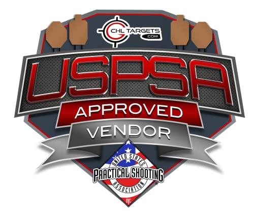 Image of Official USPSA /IPSC Cardboard Targets, Competition Torso, Silhouette Shooting, Cardboard Target. Made in USA