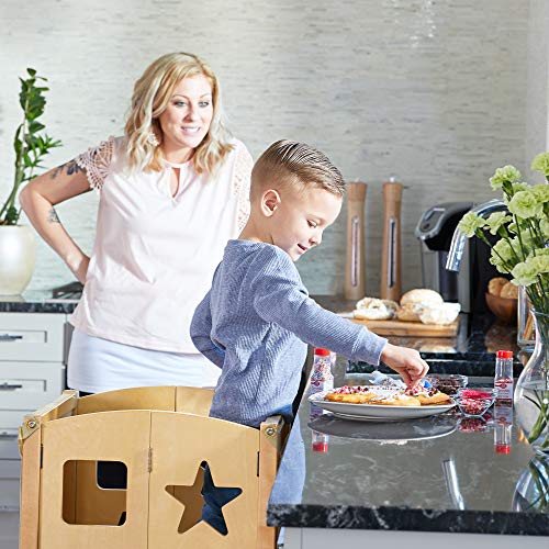 Guidecraft G97325 Classic Kitchen Helper® Toddler Tower And 2 Keepers thumb #1