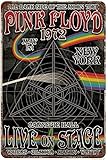 CAIRUO Pink Floyd 1972 Carnegie Hall Poster Tin Sign Vintage Metal Pub Club Cafe bar Home Wall Art...