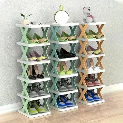 Étagère à chaussures pliable à 5 niveaux pour petits espaces