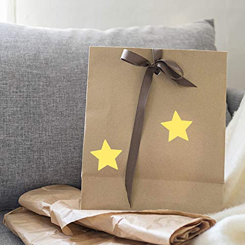 Hybsk Gold Star Stickers For Kids Reward Metallic Foil Star Labels 1.5 Inch 500 Total Per Roll (Gold) #TOP4