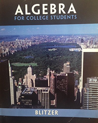 Algebra for College Students (Custom 6th Editio... 0558390994 Book Cover