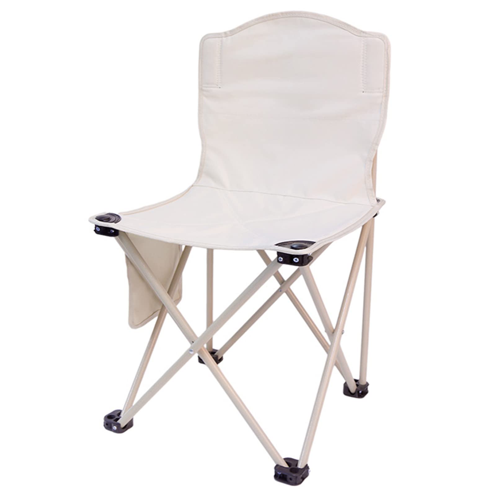 Camping Chair,Outdoor Folding Portable Iron Tube Director Chair with Side Pocket for Picnic BBQ Fishing Hiking