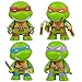 Turtles Mini Figure, Hilloly Tartarughe Mini Figurine, Forniture per Decorazioni per Torte Mini Figurine Mini Personaggi da Collezione Forniture Action Figure Set (4 Pezzi)