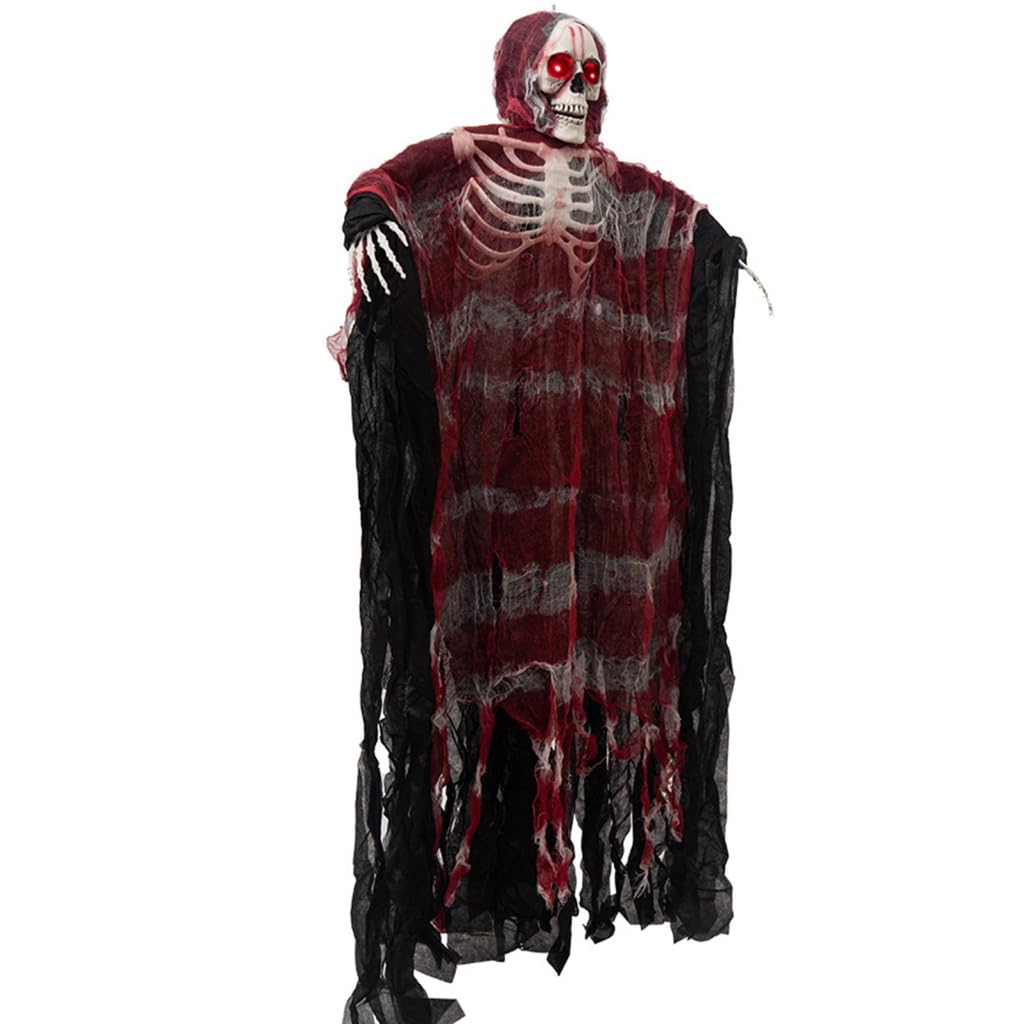 Scheletro di Halloween da appendere per esposizione di ingresso e scene di festa stile
