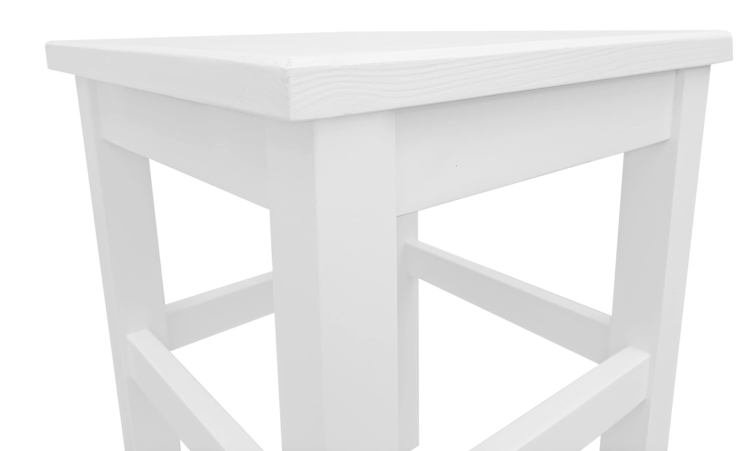 Erst-Holz Tabouret en Bois Massif sans Dossier en pin Massif Naturel ou Blanc V-90.71-41pin Blanc