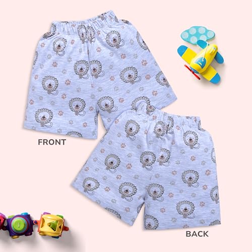 Image of LuvLap Baby Boys & Girls Regular Fit 100% Cotton Shorts Pack of 6
