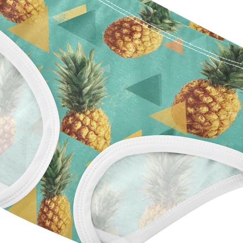 Wusikd Pineapple Triangle Girls' Underwear Cotton Girls Briefs Soft Toddler Underwear 2T4