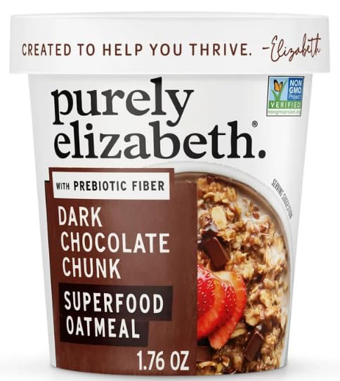 Avena Instantánea Orgánica Purely Elizabeth Chocolate - Pack de 12 Unidades