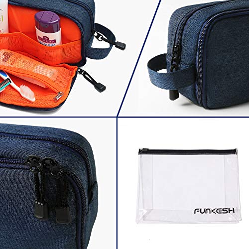 Mens Toiletry Bag Waterproof Organizer Bag Travel Shaving Dopp Kit Perfect Travel Accessory Gift (Dark Blue) 7 Mens Toiletry Bag Waterproof Organizer Bag Travel Shaving Dopp Kit Perfect Travel Accessory Gift (Dark Blue)