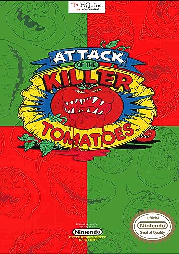 Ya en mundofriki.es: Pixel DemonMG Retro NES Posters Gaming Super Nintendo Attack of the Killer Tomato´s Póster A3