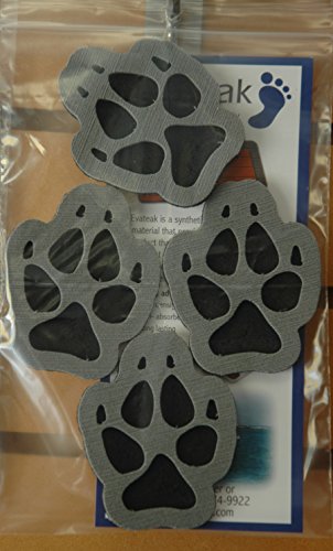 Toejamr Stomp Pads - 4 Puppy Paws - Gray #TOP4