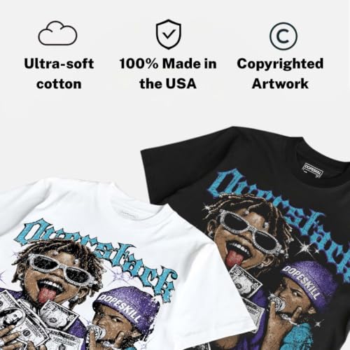 Image of DopeSkill Graphic Tee Streetwear Hypebeast Hip Hop Unisex Premium T-Shirt Sneaker Colour Matching Shirts Gift for Sneakerhead
